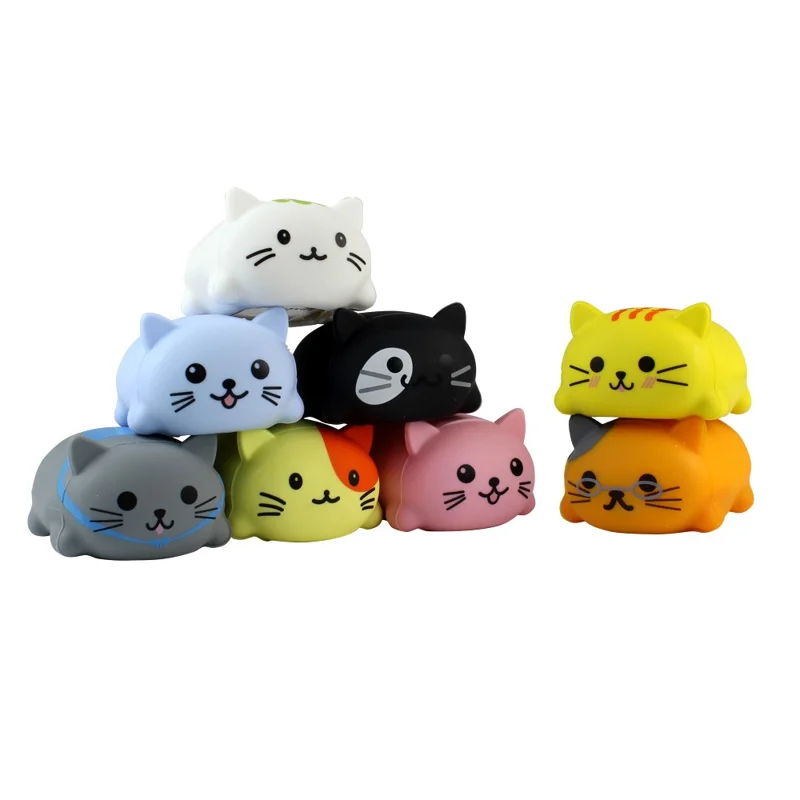3589 8Pcs / Set Musical Scale Singing Cartoon Cats Early Education Toy for Children (CE / CPC / EN71 / UKCA / 8P / EMC / ROHS Certified)