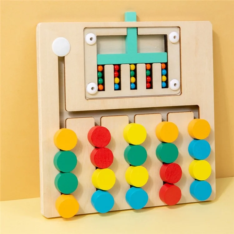 Jogo Educativo 2 em 1 com Labirinto de Contas e Correspondência de Cores para Crianças (Certificado CE / CPC / EN71 / ASTM)