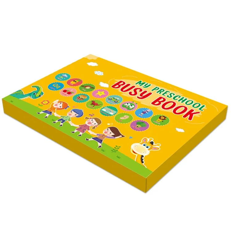 Libro de Pegatinas Reutilizable Libro Tranquilo para Niños Educación Temprana Libro Interactivo (Certificado CE CPC EN71)