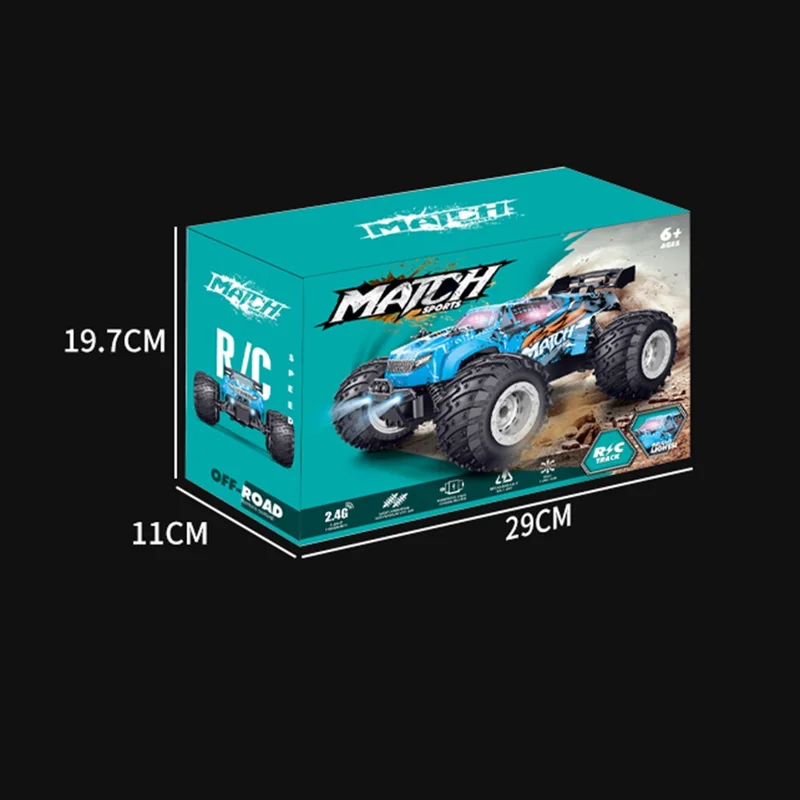 YT6632 High Speed RC Car Toy Long Battery Life Headlights Drift Stunt Off-Road Vehicle - Green