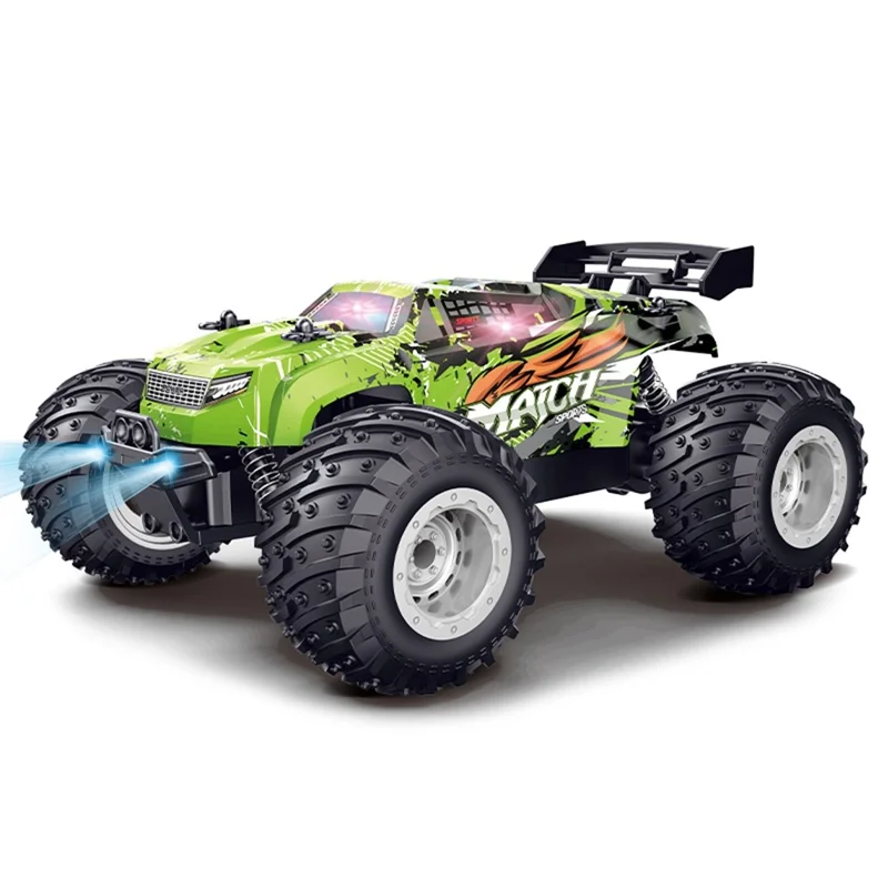 YT6632 High Speed RC Car Toy Long Battery Life Headlights Drift Stunt Off-Road Vehicle - Green