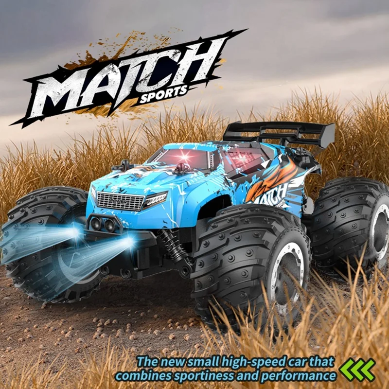 YT6632 High Speed RC Car Toy Long Battery Life Headlights Drift Stunt Off-Road Vehicle - Green