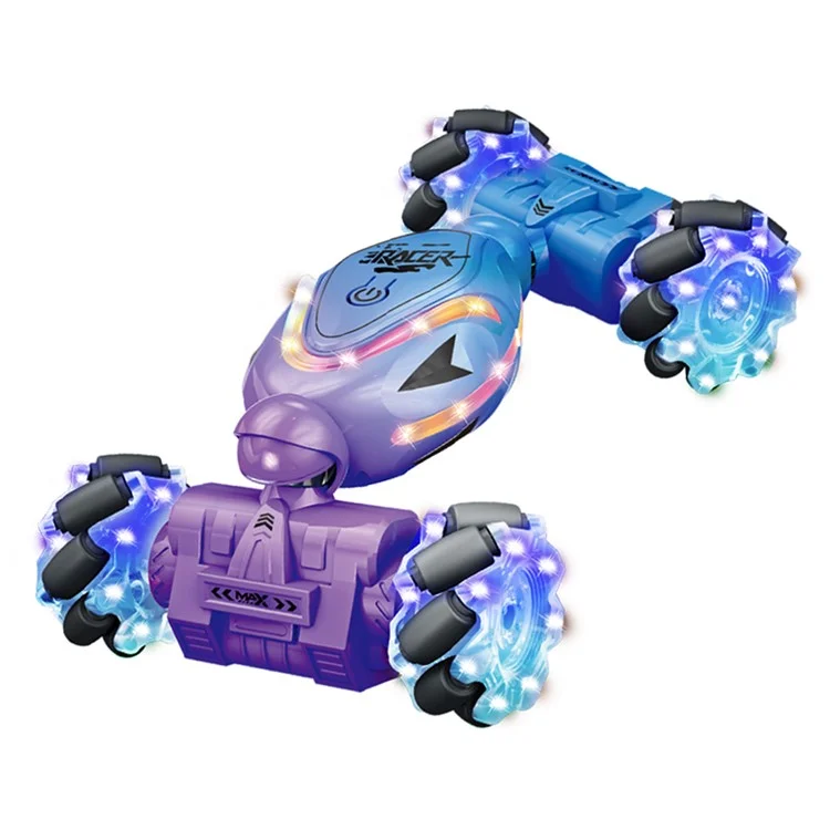 YT6637 Coche de Juguete RC de Acrobacias Vehículo Giratorio con Luces - Negro