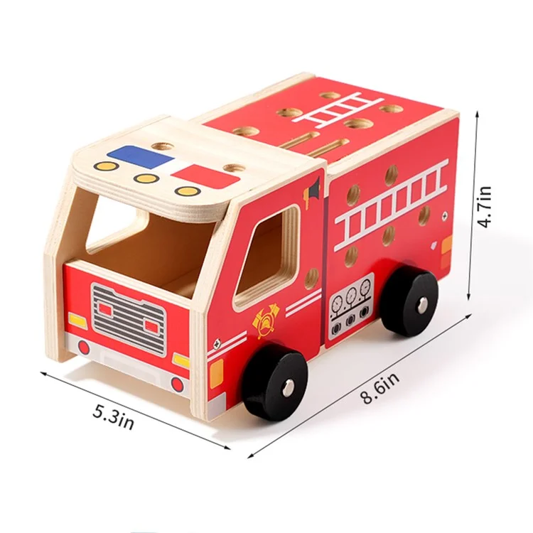 Wooden Disassembly Toy Set Educational Assembly Tool Car for Preschool Children Development