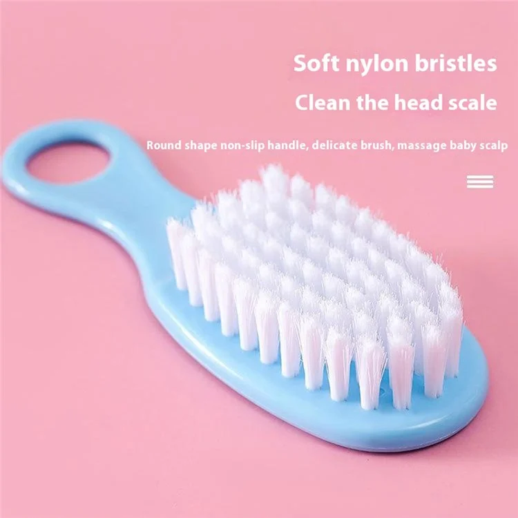 10 Peças Kit de Cuidados do Bebê Cortador de Unhas Termômetro Escova de Dentes Pente Escova Conjunto para Recém-Nascido Bebê - Azul