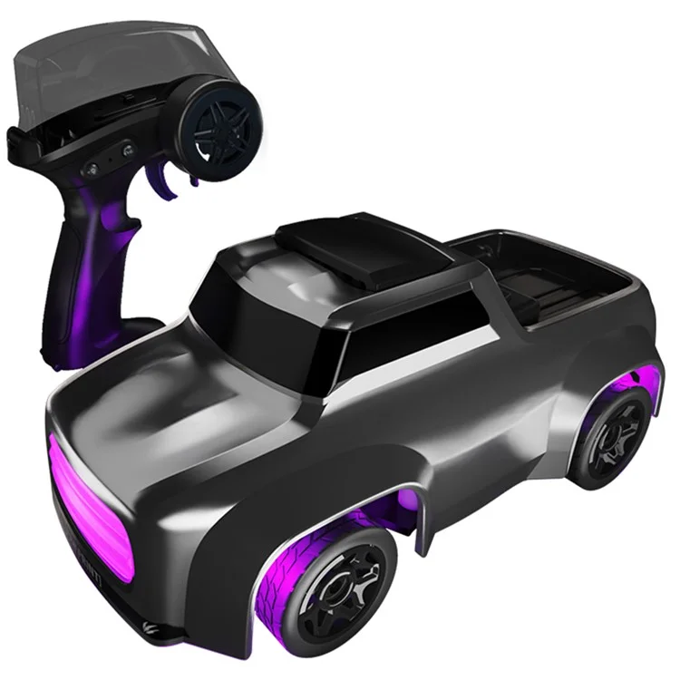 1:64 Mini RC Car 2.4G Full Proportional Remote Control High Speed Desktop Drift Vehicle (CE / CPC / EN71 / ASTM Certified) - Grey