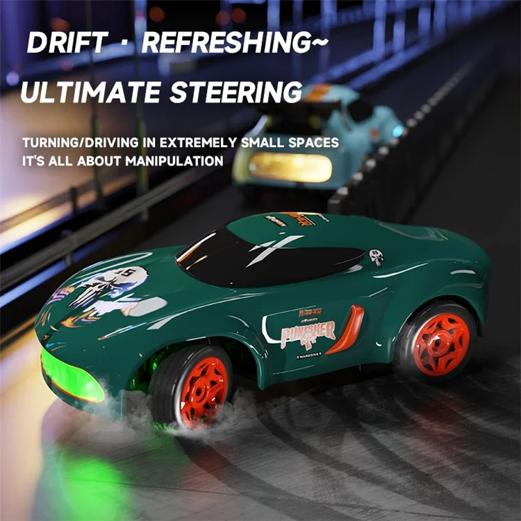 1:64 Mini RC Car 2.4G Full Proportional Remote Control High Speed Desktop Drift Vehicle (CE / CPC / EN71 / ASTM Certified) - Blue