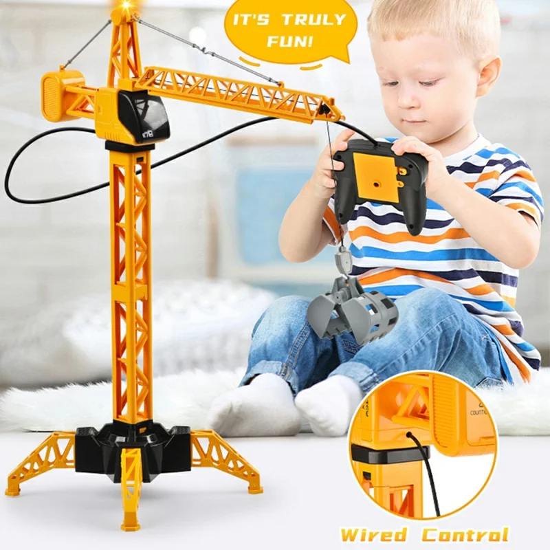 8091E 4-Channel Wired Control Tower Crane DIY Assembly Module for Engineering Play Toy