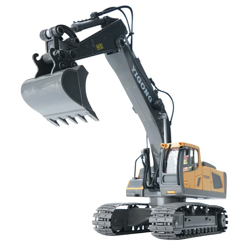 Pelle sur chenilles télécommandée 1044 2,4 G 1:20 Jouet de véhicule de construction 11 canaux pour enfants