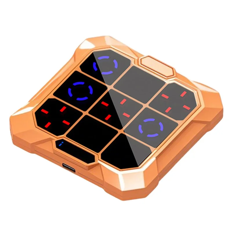 B300 Máquina Inteligente de 6 en 1 Tres en Raya para Niños - Juguete Educativo para Entrenar el Cerebro - Naranja