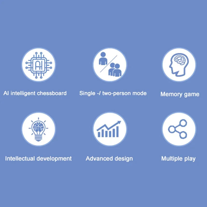 w100 Set da gioco elettronico 9 in 1 Scacchi intelligente Multigioco per Bambini e Famiglia