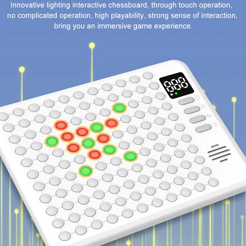 w100 Set da gioco elettronico 9 in 1 Scacchi intelligente Multigioco per Bambini e Famiglia