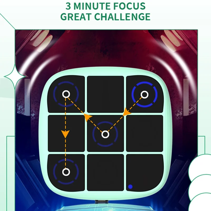 B200 4 in 1 Smart Tic-Tac-Toe Game Machine Educational Toy for Children Brain Training - Cyan