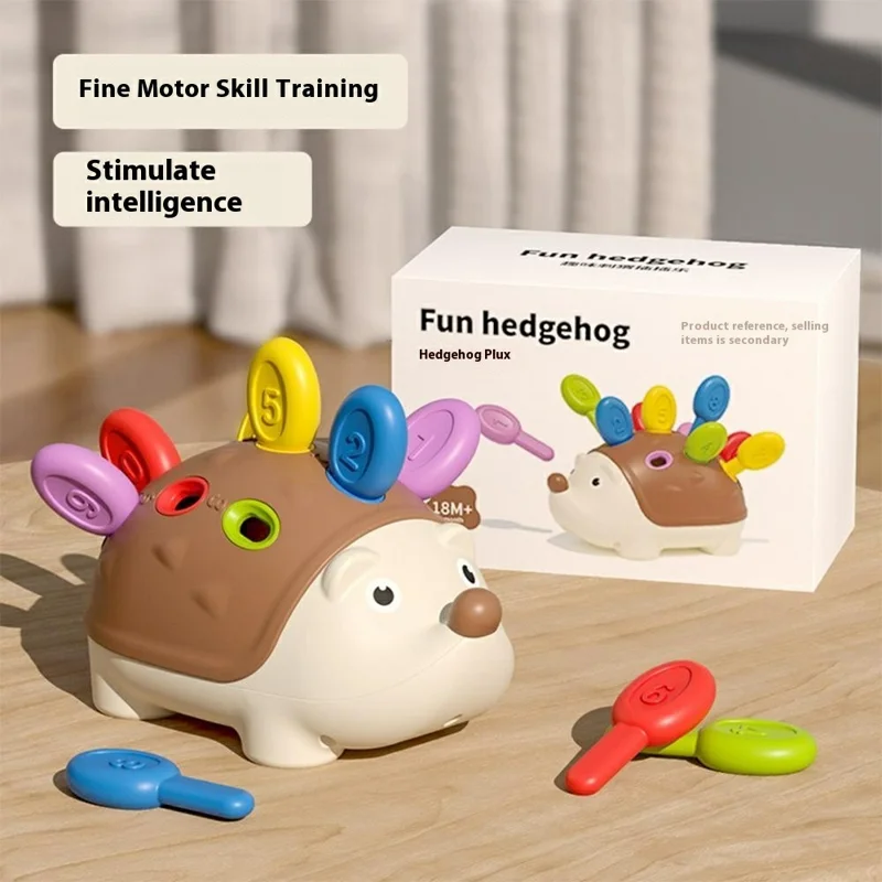 3D Cute Cartoon Hedgehog Puzzle for Toddlers Fine Motor Skills Training Educational Toy