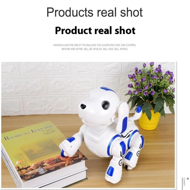 Intelligent Remote Control Robot Dog Rechargeable Interactive Pet Toy Programmable Walking Dancing Dog