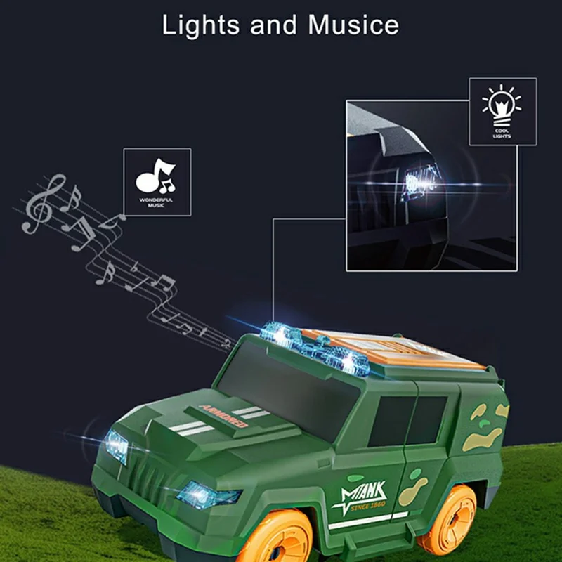 Auto Geld Sprühspielzeug-Auto Kreatives Geschenk mit Licht und Musik Autospielzeug mit Soundeffekten Unterhaltung - Minzgrün