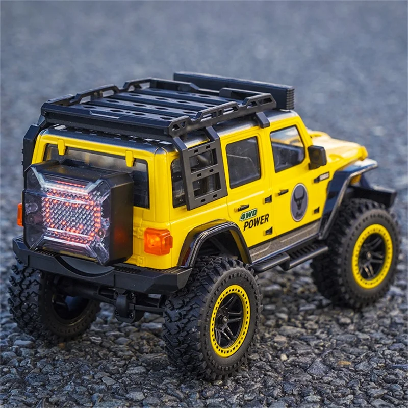 ZLL SG206MAX Brushless Motor 1:20 RC Climbing Car 4WD High Speed Vehicle with LED Light, 3 Batteries - Yellow