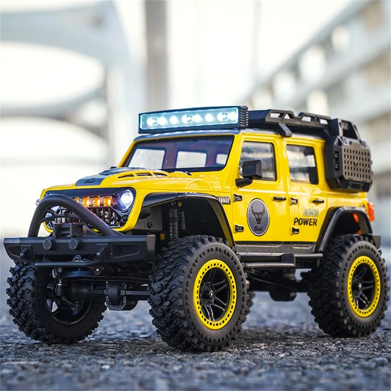 ZLL SG206MAX Brushless Motor 1:20 RC Climbing Car 4WD High Speed Vehicle with LED Light, 3 Batteries - Yellow