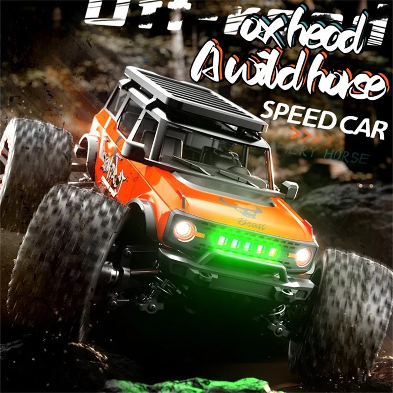 ZLL SG201PRO Brushed Motor 1:20 Scale 4WD High Speed RC Car with LED Light Remote Control Vehicle, Single Battery - Orange