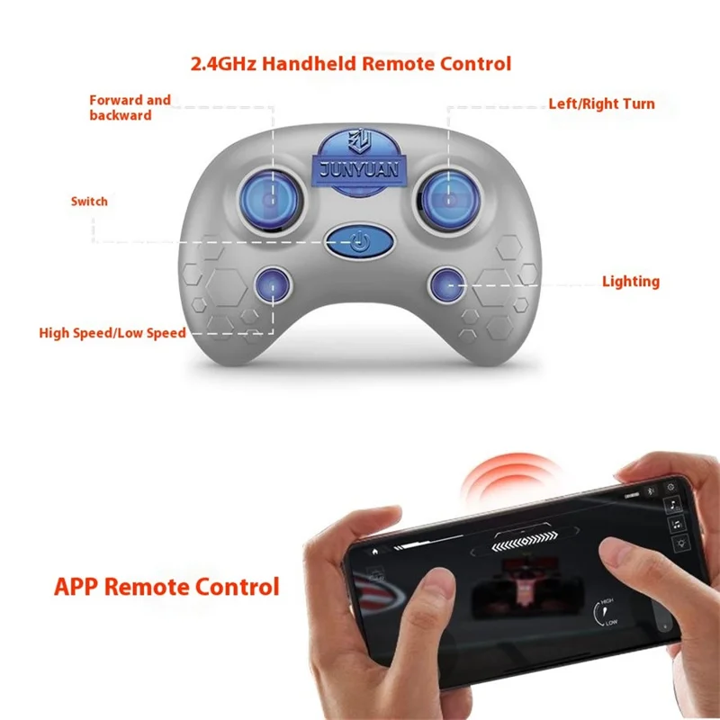 QX064-069 2.4G RC Car APP Controlled Drift Racing Vehicle Toy Model with Light / Sound Effects - QX064