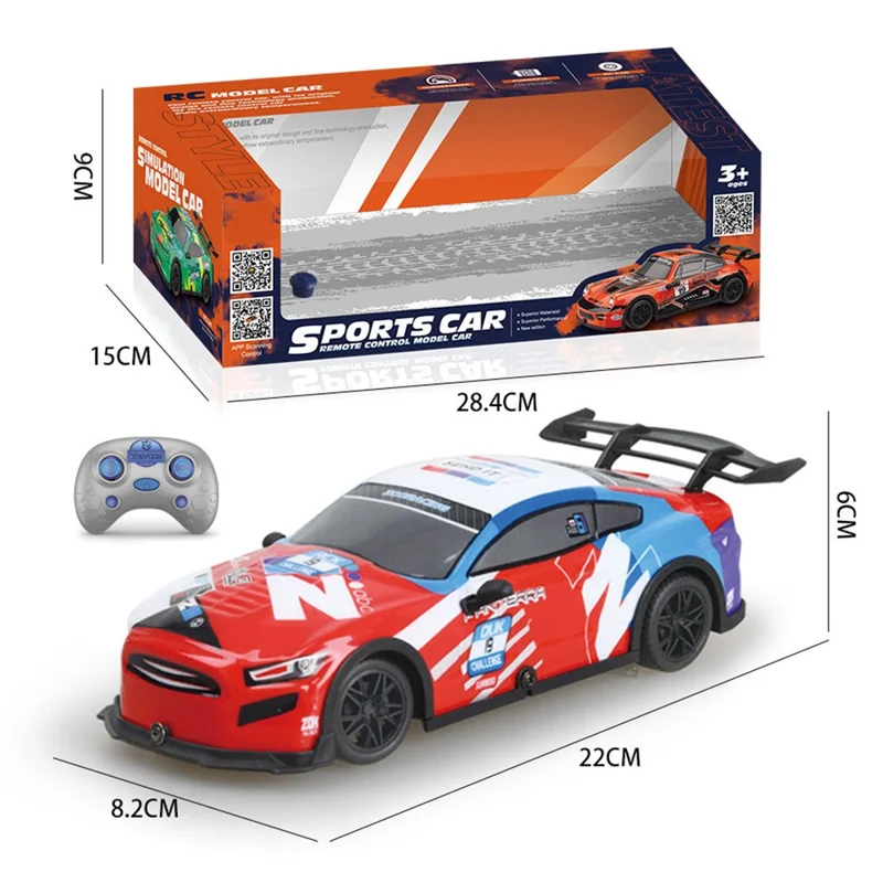QX064-069 2.4G RC Car APP Controlled Drift Racing Vehicle Toy Model with Light / Sound Effects - QX064