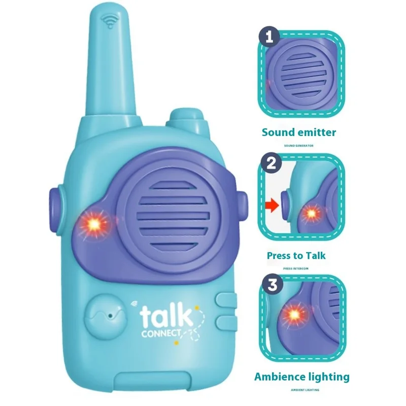 JYF1130 1Pair Wireless Walkie Talkies for Kids Long Range Outdoor Parent-Child Interactive Educational Toy
