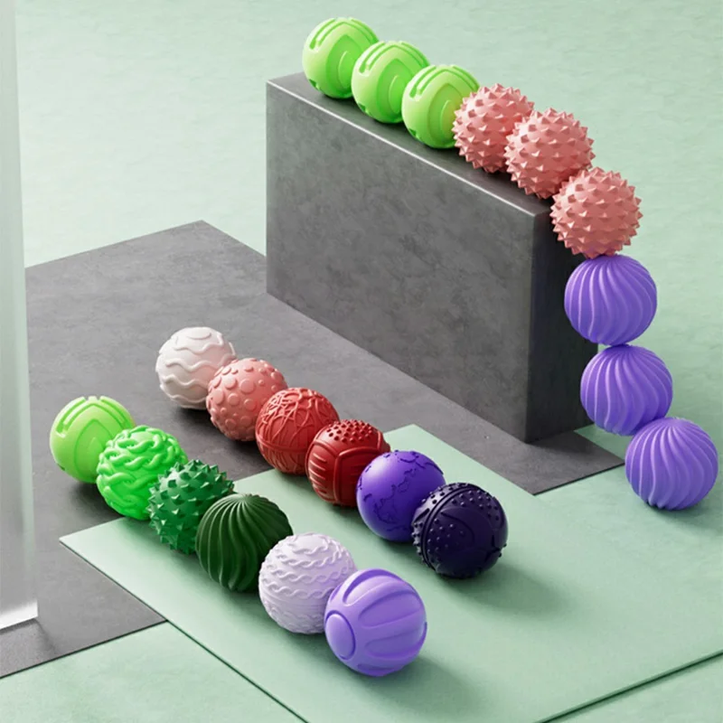 8Pcs / Set Magnetic Sensory Balls Silicone Anti Anxiety Stress Relief Toy Gift with Storage Case - Pink