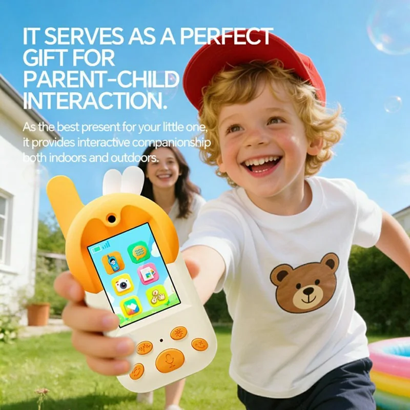 D100 Børne Video Walkie-Talkie Interaktiv Forældre-barn Legetøj Kamera Stemme Kommunikation Lang Rækkevidde - Blå / Pink