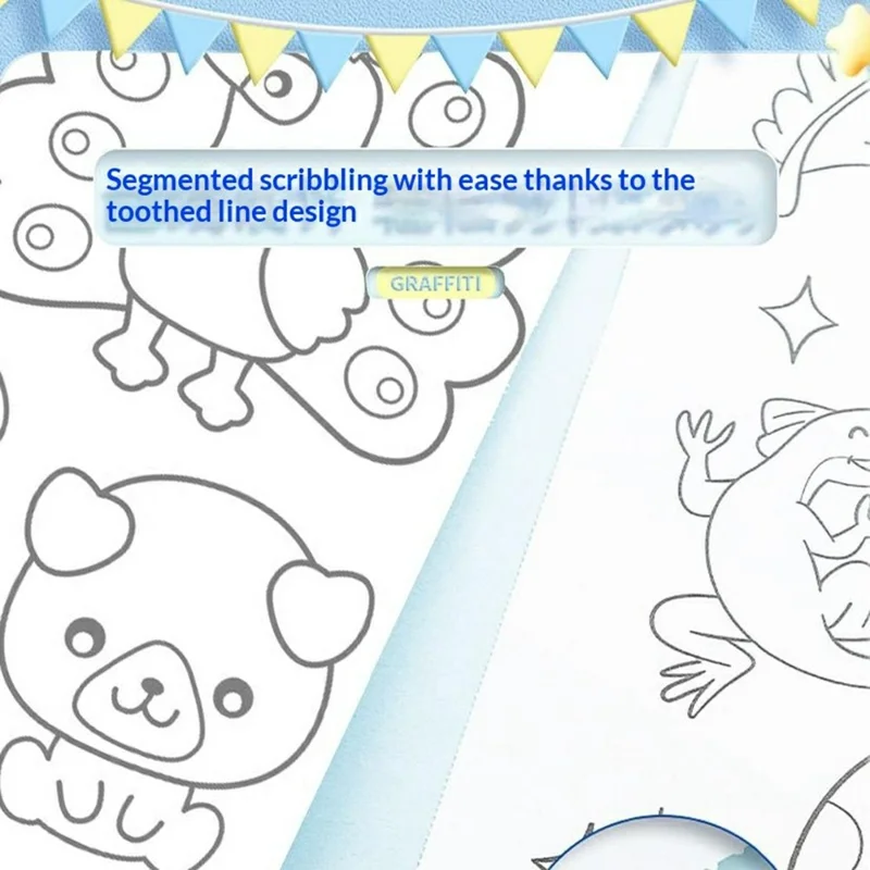 300cm Drawing Paper Roll for Kids Graffiti Scroll Waterproof Children Coloring Paper Art Supplies - Vehicles