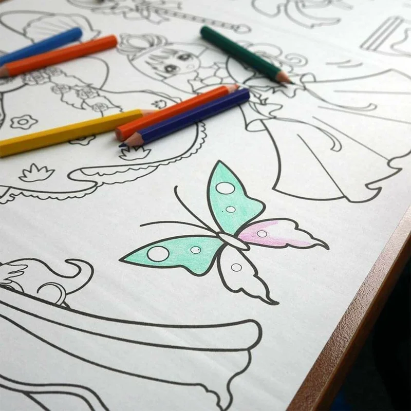 300cm Drawing Paper Roll for Kids Graffiti Scroll Waterproof Children Coloring Paper Art Supplies - Vehicles