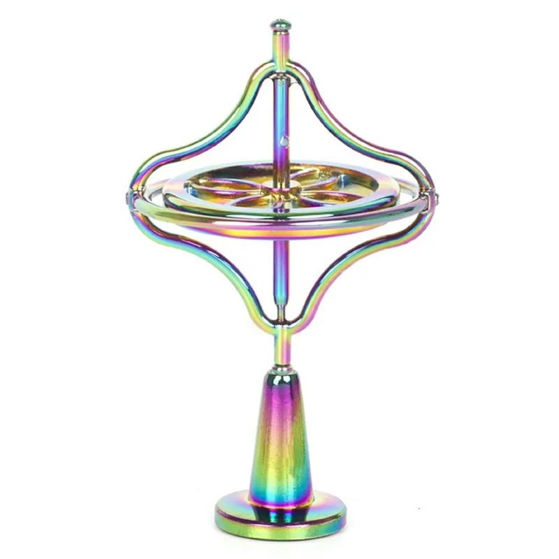 Zinklegerad mekanisk gyroskop-stresslindrande leksak i metall för avspänning, skrivbordsfidget