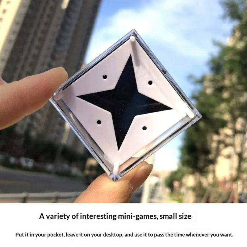 24 pezzi/set Gioco di equilibrio con scatola rompicapo a labirinto a gravità e pallina d'acciaio, giocattolo educativo intelligente per bambini