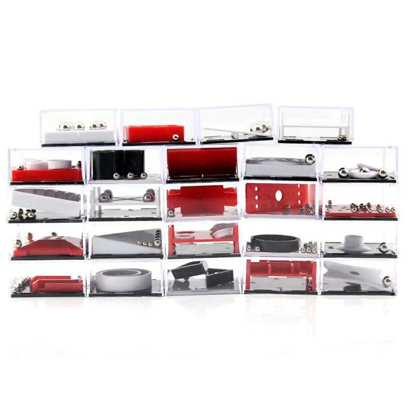 24 pezzi/set Gioco di equilibrio con scatola rompicapo a labirinto a gravità e pallina d'acciaio, giocattolo educativo intelligente per bambini