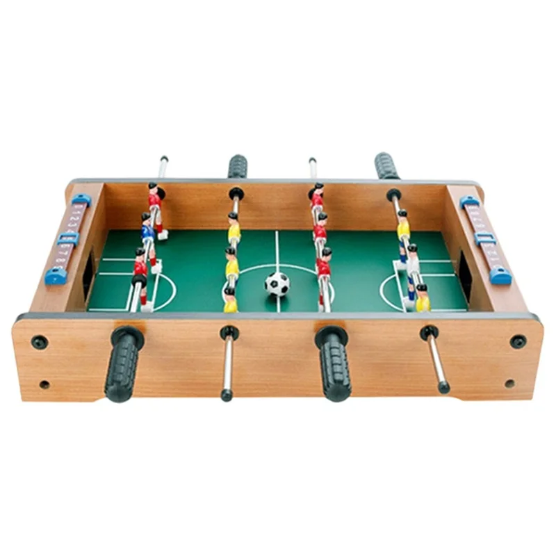 Mini Tavolo da Calcio in Legno per Desktop Gioco Interattivo per Due Giocatori, Giocattolo da Interno 34,5 x 21,5 x 8 cm