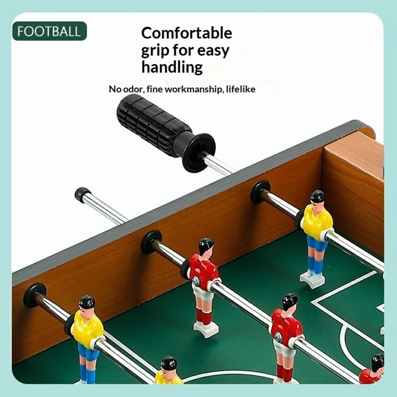 Mini Tavolo da Calcio in Legno per Desktop Gioco Interattivo per Due Giocatori, Giocattolo da Interno 34,5 x 21,5 x 8 cm