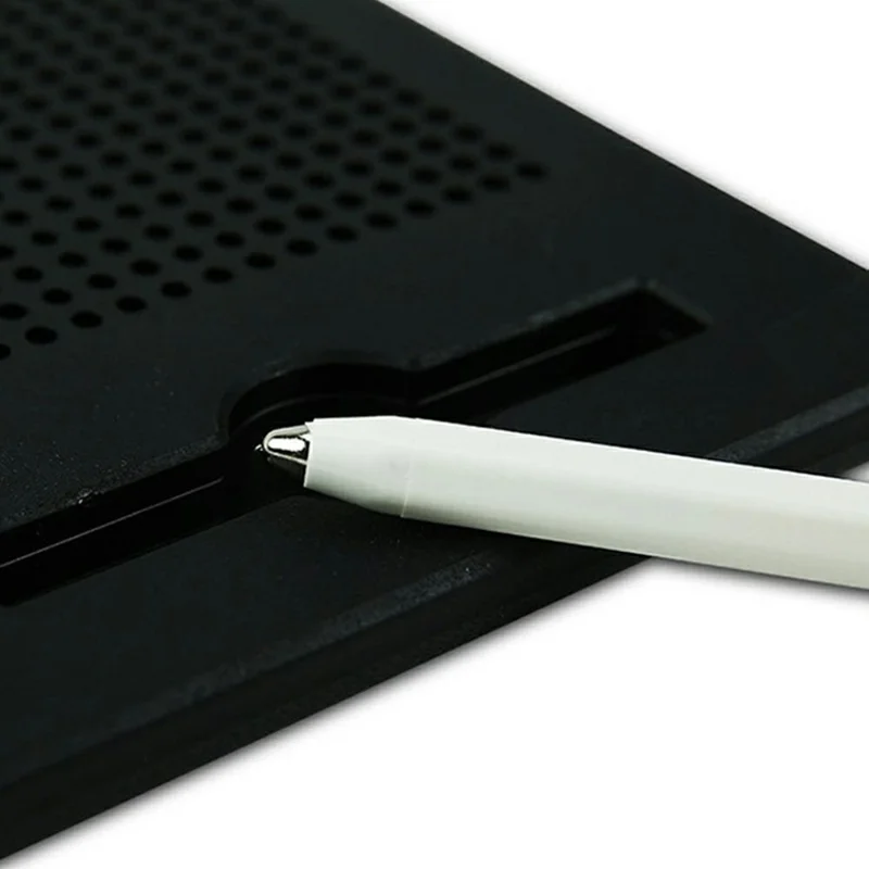 Magnetic Bead Drawing Board 714 Beads Educational Toy Reusable Writing Pad Large Size with Magnetic Stylus - Red