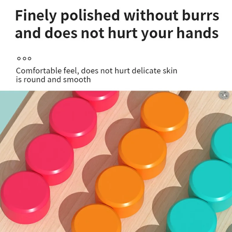 MWDH-2405 Four Color Matching Cognition Learning Game Board Wooden Logic Thinking Toy for Children