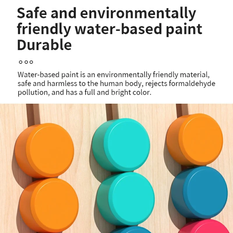 MWDH-2405 Four Color Matching Cognition Learning Game Board Wooden Logic Thinking Toy for Children