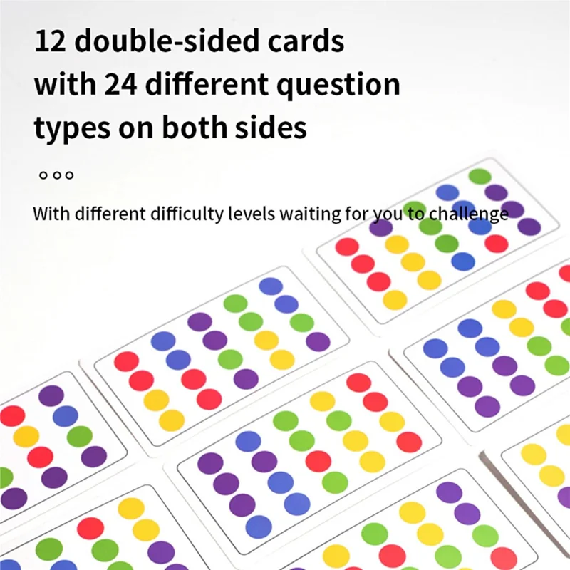 MWDH-2510 Gioco di Abbinamento Colore Cinque Colori, Tavola Logica in Legno Montessori, Giocattolo Educativo per lo Sviluppo Cognitivo