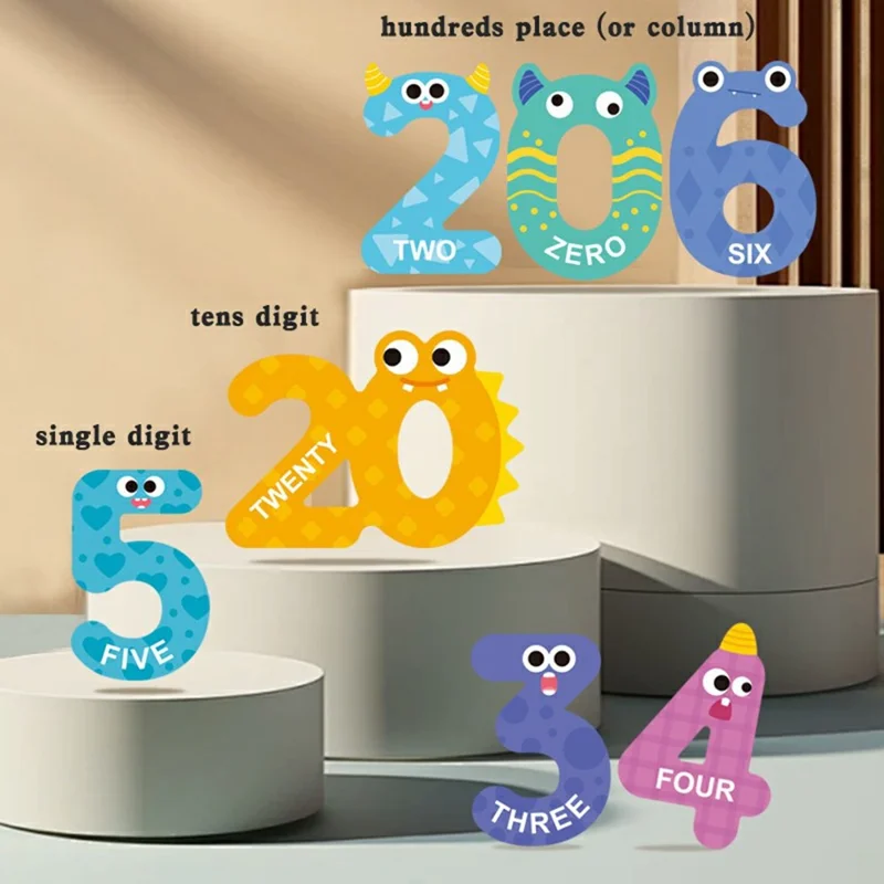 Lettere / Numeri / Animali Puzzle Magnetici Adesivi per Frigorifero Gioco Educativo per l'Apprendimento Cognitivo per Bambini - 591