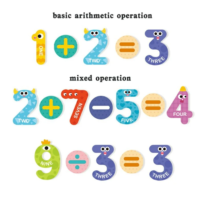 599 Educational Magnetic Letters Numbers Fridge Magnets Learning Toy for Kids Preschool Alphabet Math Teaching Tool