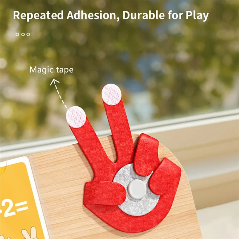 MWDH-2518 Bambini Clip Beads Matematica con Dita Conteggio Gioco Educativo Montessori per l'Infanzia - Multicolore