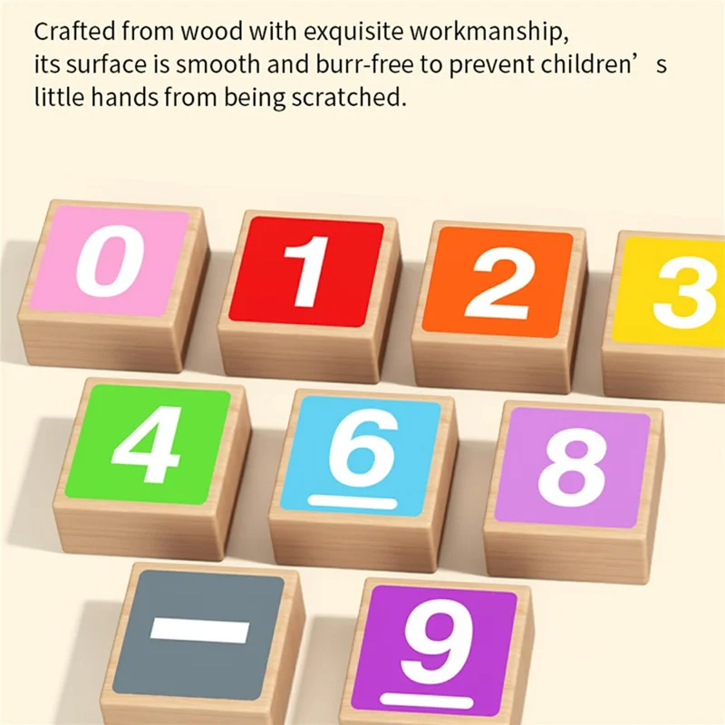 MWDH-2518 Bambini Clip Beads Matematica con Dita Conteggio Gioco Educativo Montessori per l'Infanzia - Multicolore