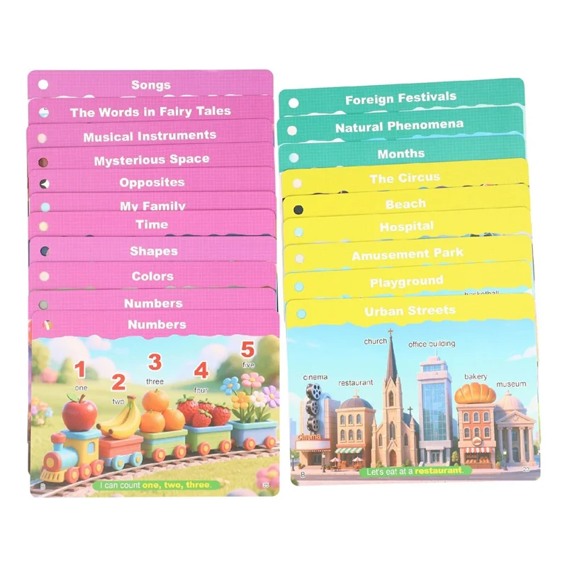 JQDXSH-002LD Squirrel Talking Early Education Machine with 56 Dual-Sided Learning Cards for Language Development