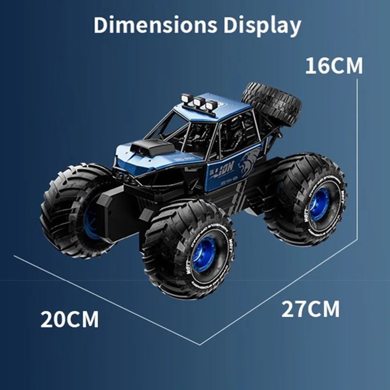 4DRC 4D-Y10 4WD Amphibious RC Car with 1 Battery Dual Mode Remote Control Toy with Camera - Blue