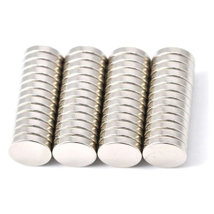 100Pcs / Set 10x2mm Small Round Fridge Magnets Multi-Use NdFeB N25 Magnets Set for Fridge, Whiteboard, Billboard