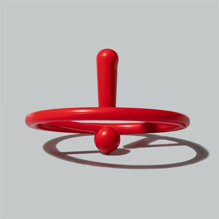 10pcs Suspension Spin Rotierender Ausrufezeichen Gyro Erwachsener Kinder Dekompression Spielzeug - Rot