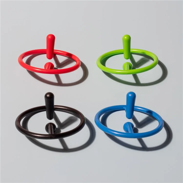 10pcs Suspension Spin Rotation Exclamation Point Gyro Adulte Children Decompression Toy - Rouge