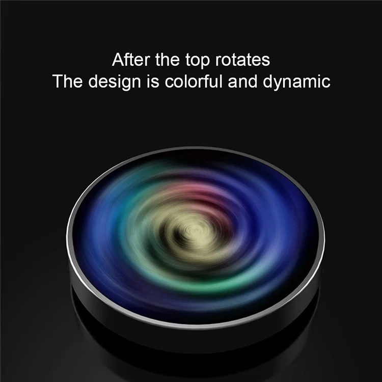 Spinner Luminoso de Vía Láctea Fidget Descomprime Gyro Juguete de Acero Inoxidable de Escritorio Rotación Fidget Toy - Estilo A