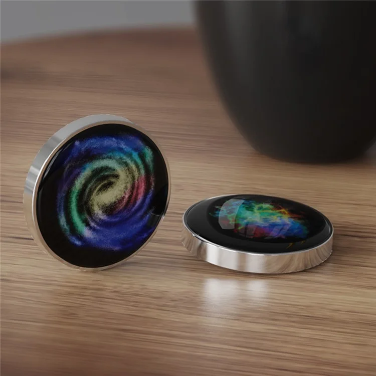 Fidget Spinner Luminous Milky Way Stars Decompress Gyro Stainless Steel Toy Desktop Rotation Fidget Toy - Style B